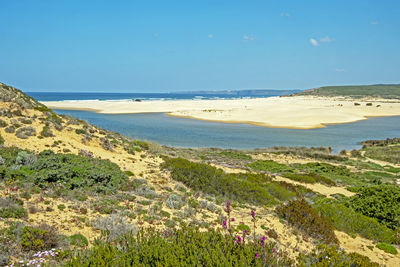 Scenic view of sea against sky