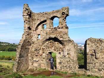 View of old ruins
