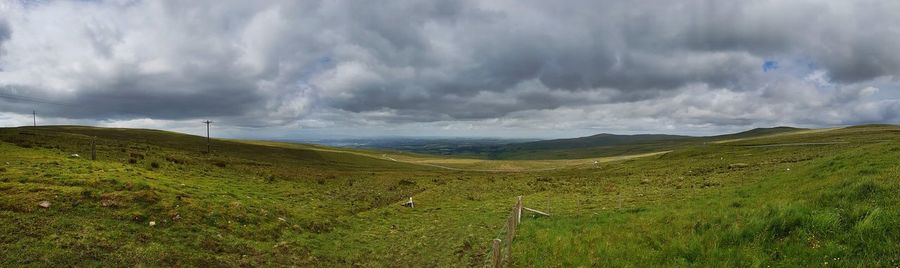 Panoramic view of landscape against sky