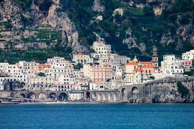 View of buildings at waterfront