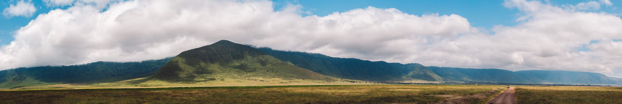 Panoramic view of landscape against sky