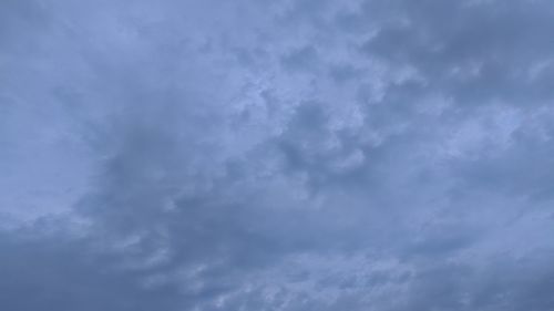 Low angle view of clouds in sky