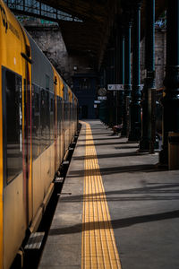 Train at railroad station