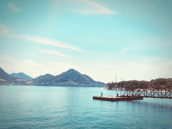 Scenic view of sea against sky
