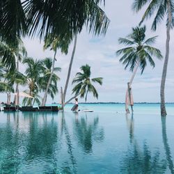 Scenic view of sea against sky