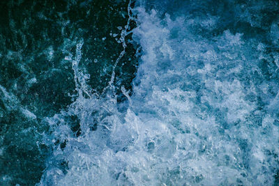 Full frame shot of wave splashing on water