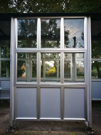 Close-up of glass window