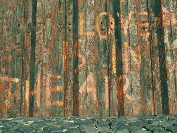 Full frame shot of weathered wall