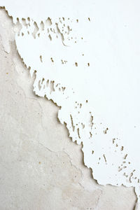 Background of white peeling paint