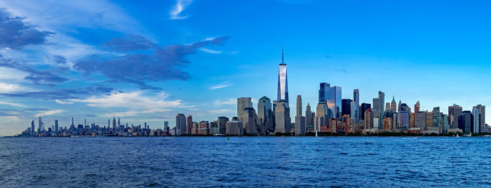 View of buildings in city at waterfront