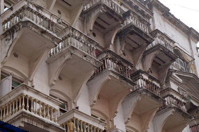 An aging, decaying, ex-colonial tenement block in kolkata, india