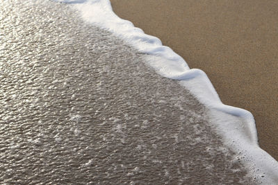 High angle view of sea shore