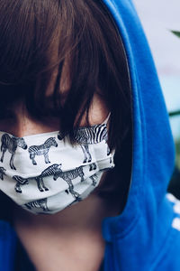 Close-up portrait of a woman