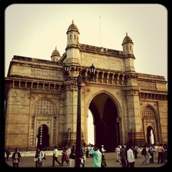 Low angle view of historical building