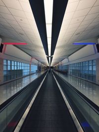 Moving walkway at airport