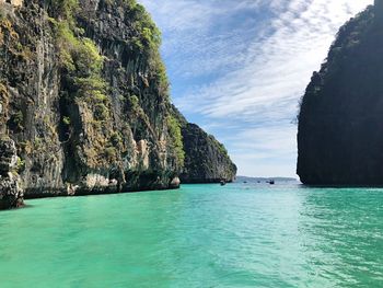 Scenic view of sea against sky