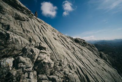 Scenic view of rocky mountains against sky