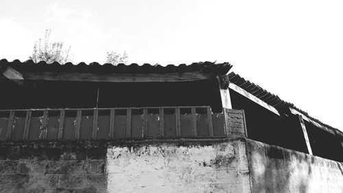 Low angle view of old building