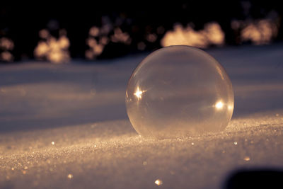 Close-up of bubbles