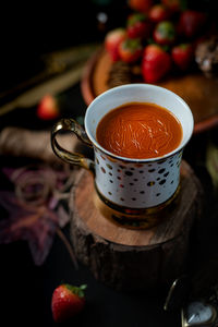 Close-up of drink on table