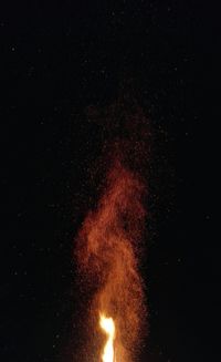 Fireworks against sky at night