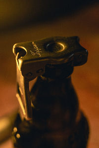 Close-up of painting on table