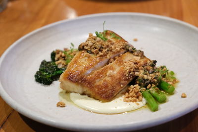 Close-up of food in plate