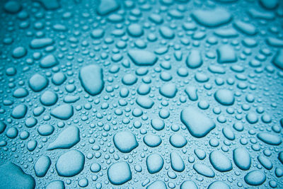 Full frame shot of wet glass