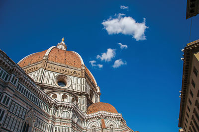 Dome of renaissance cathedral of santa maria del fiore in florence, italy.
