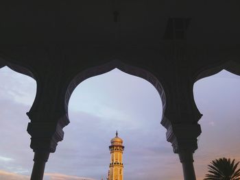 Low angle view of historical building against sky