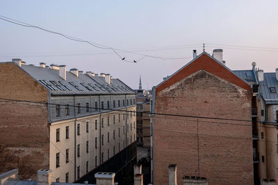 Beautiful riga city view. old district of the town.