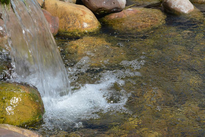 Close-up high angle view of water