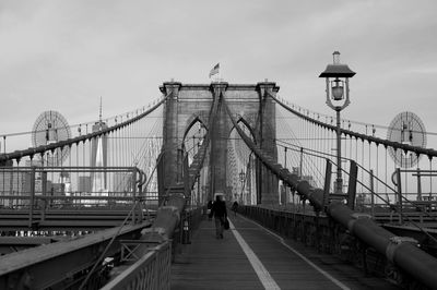 Low angle view of bridge against sky