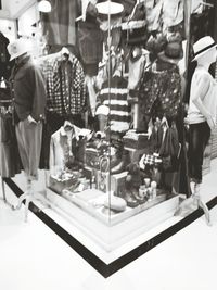 Low section of people standing in store