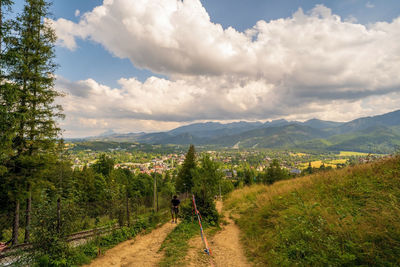 Scenic view of landscape against sky