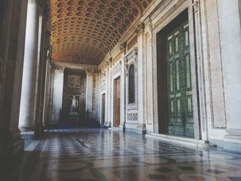 Corridor in building