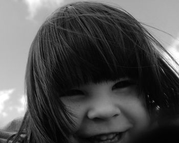 Close-up portrait of young woman