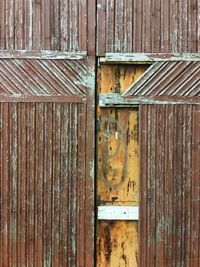 Full frame shot of old wooden door