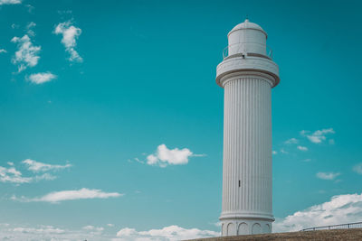 Low angle view of tower against sky