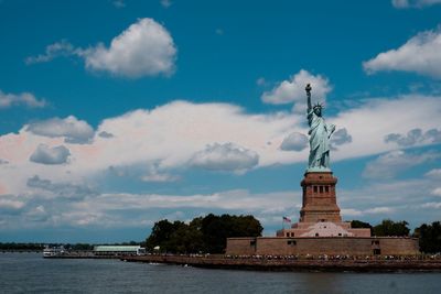 Liberty island in open space