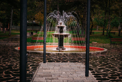 Fountain in park