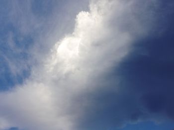 Low angle view of clouds in sky