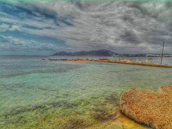 Scenic view of sea against sky