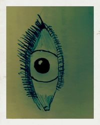 Close-up of paper painting on wall