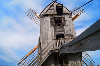 Low angle view of traditional building against sky