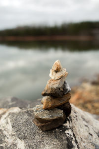 Close-up of stones on stones