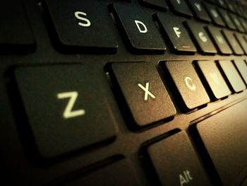 Full frame shot of computer keyboard