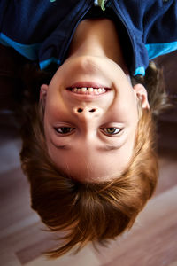 High angle view of young woman looking away