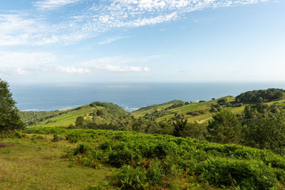 Scenic view of sea against sky