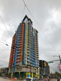 Low angle view of buildings against sky